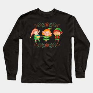 Tree Elf From The Elf Squad Long Sleeve T-Shirt